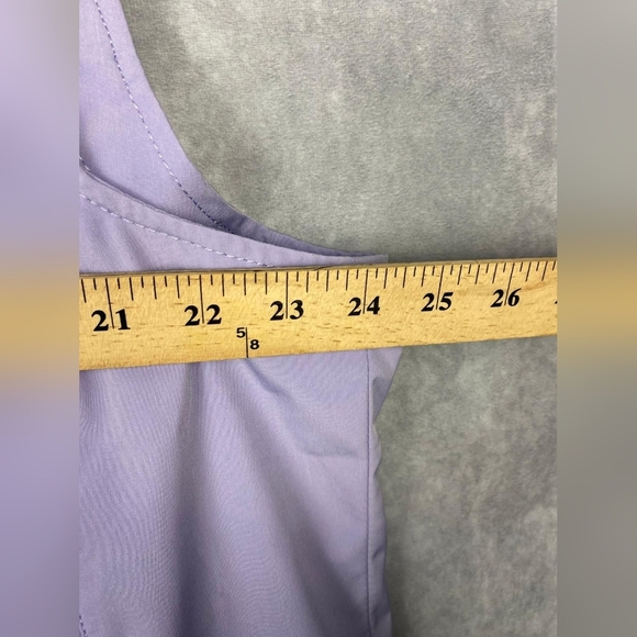 Coldwater Creek Lavender Sky Hooded Tunic Length Vest Women Size 1X - Picture 7 of 9